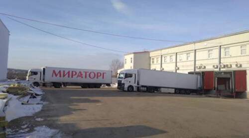 2022 год. Склад охлажденной и замороженной продукции компании МИРАТОРГ. Новосемейкино.